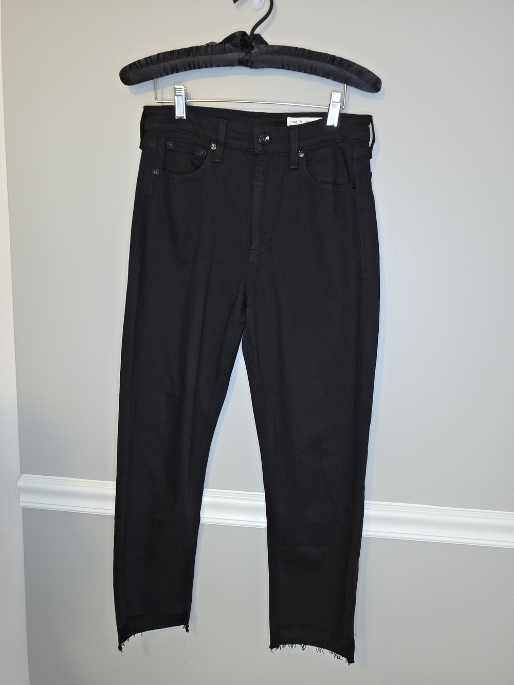 rag & bone Black Slim Straight Women's Jeans